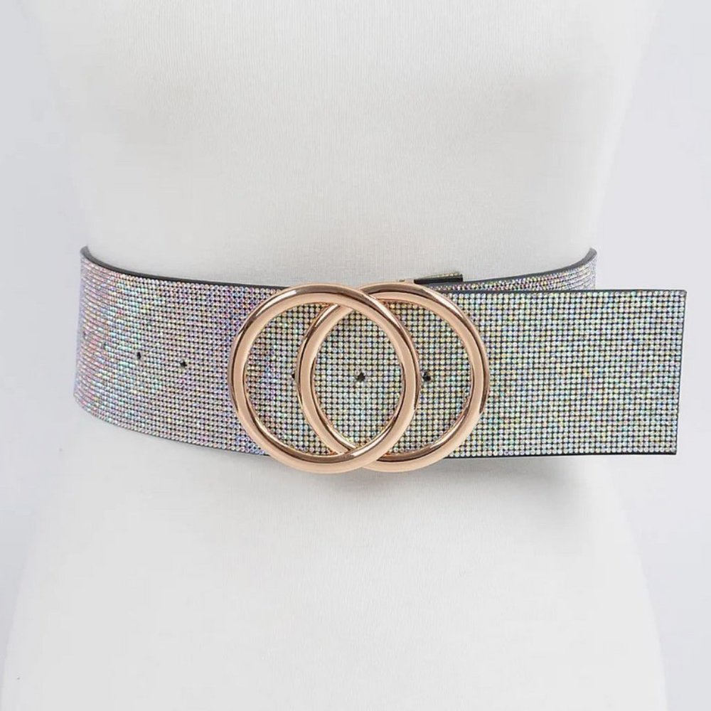 The Iris Rhinestone Waist Belt